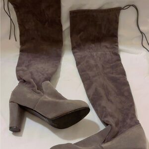 Chic Taupe Over-the-Knee Boots